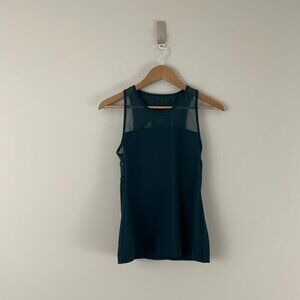 Lululemon Home Stretch Mesh Tank Top in Submarine Green Size 6